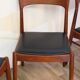 Series of 4 Scandinavian teak chairs 1960