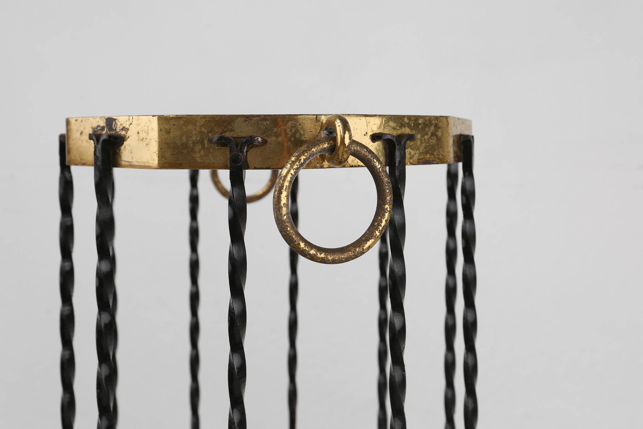 Stylish robust mid-century umbrella stand, France ca. 1950