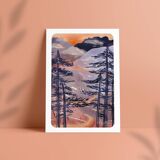 Illustration "Corsican Mountains" A4