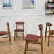 4 Vintage Teak Chairs