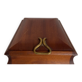 Vintage 1960 wooden cigar and cigarette dispenser - 20 x 19 cm