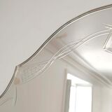 Old wall mirror chissed art deco 54x72cm