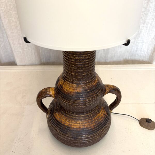 Lampe de sol en céramique d'Accolay