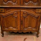 Buffet 2 corps Louis XV en noyer du XVIIIe