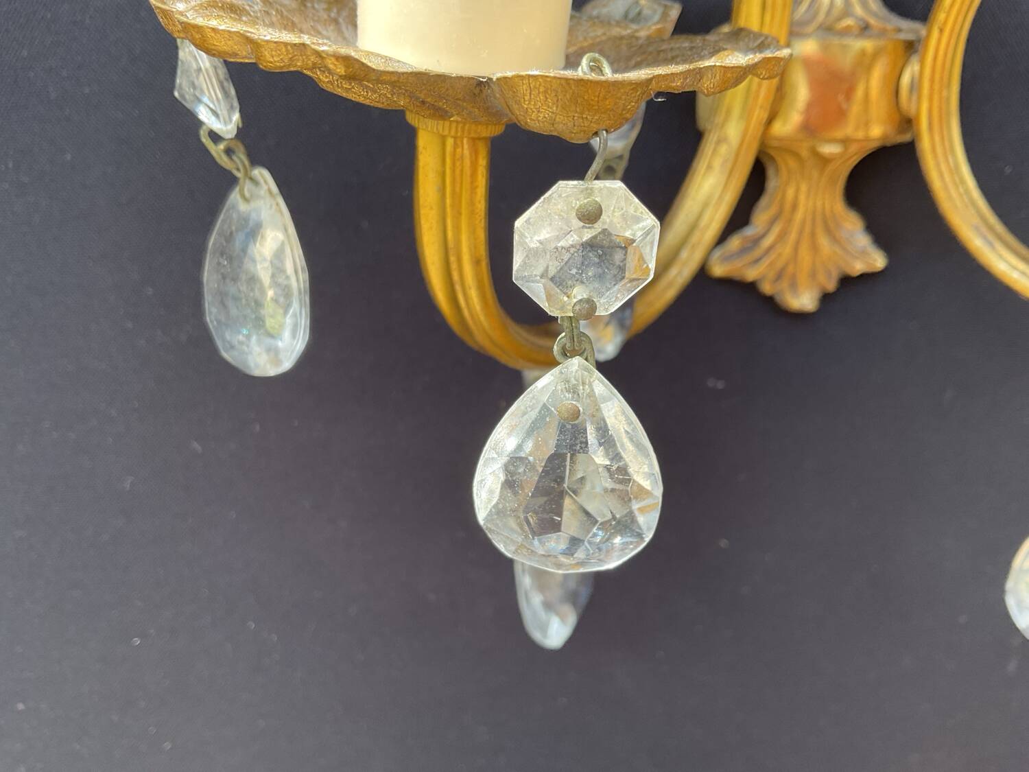 Paire d’appliques Louis XV en bronze