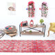 2x8 red classic vintage runner rug, 245x73cm