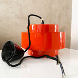 Red Ceiling Light by Jo Hammerborg for Fog Morup, Denmark 1969.