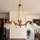 Golden bronze lustre with musical cherubs in vintage Louis XV style - lighting