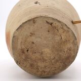 Traditional stoneware jar lamp with a handle, 1950s