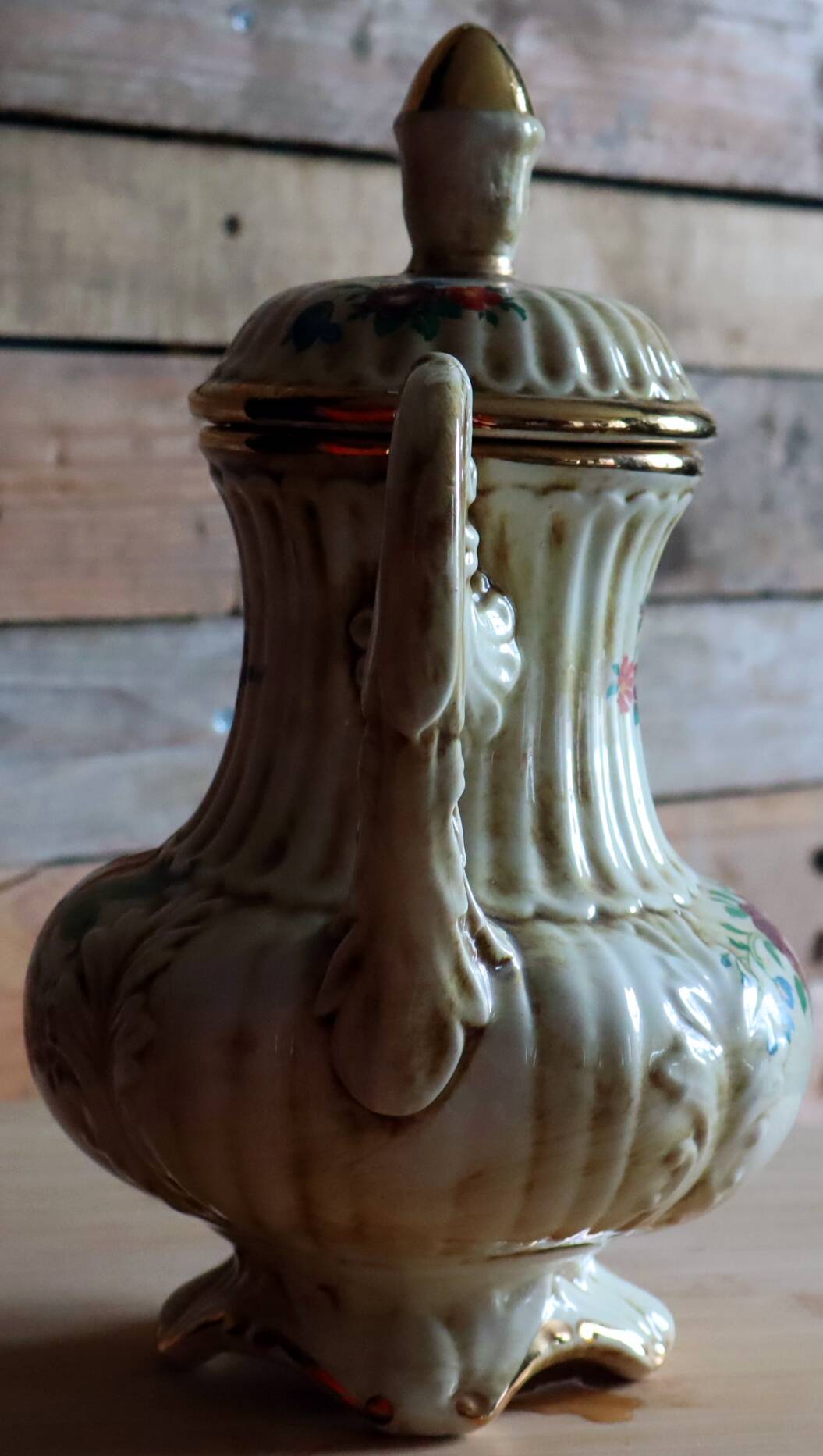 Large baroque ceramic pouring coffee pot – Ceramica Le Torri