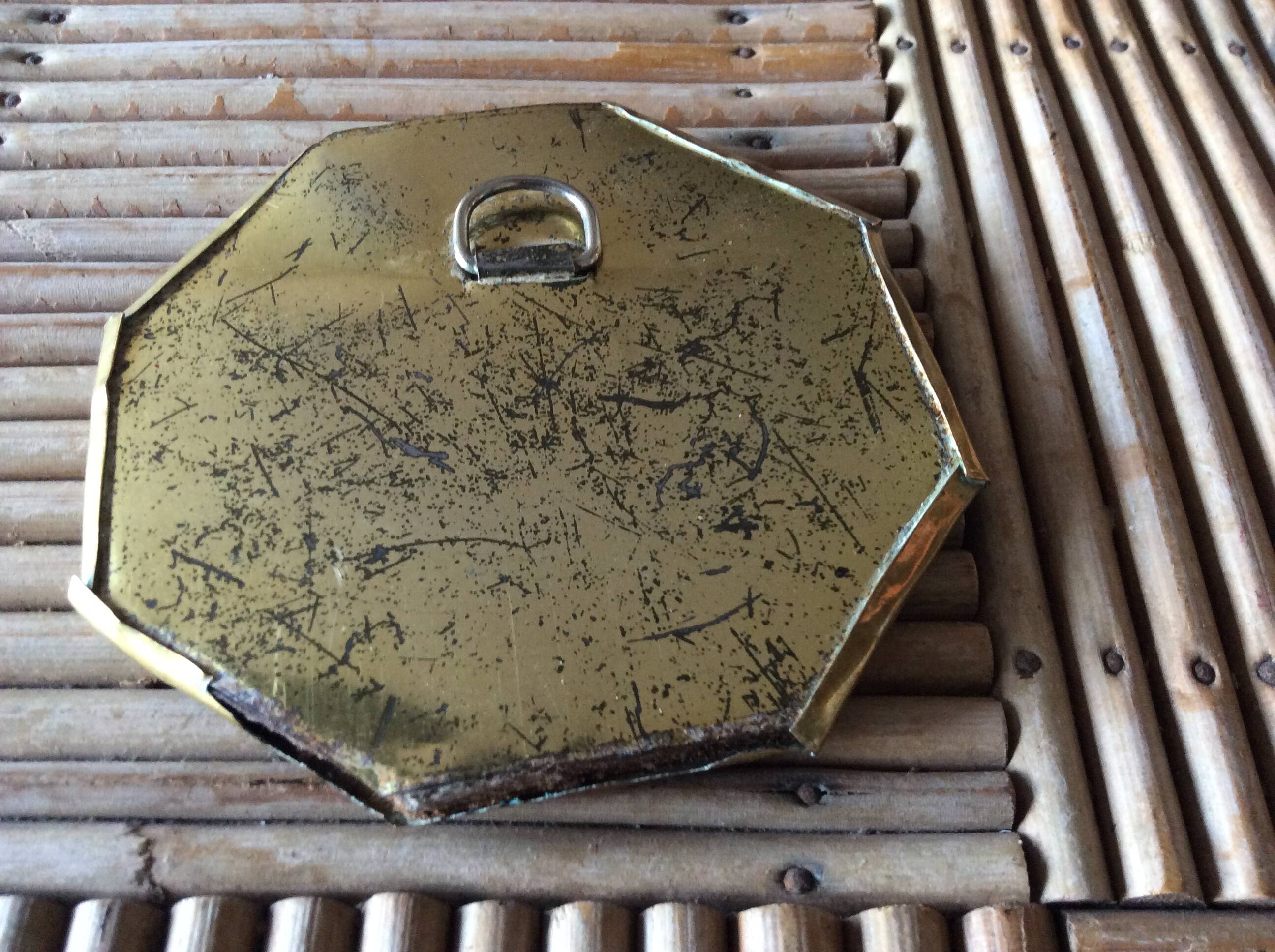 Brass mirror