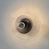 Set of 3 vintage wall lights, metal, France, 1970.