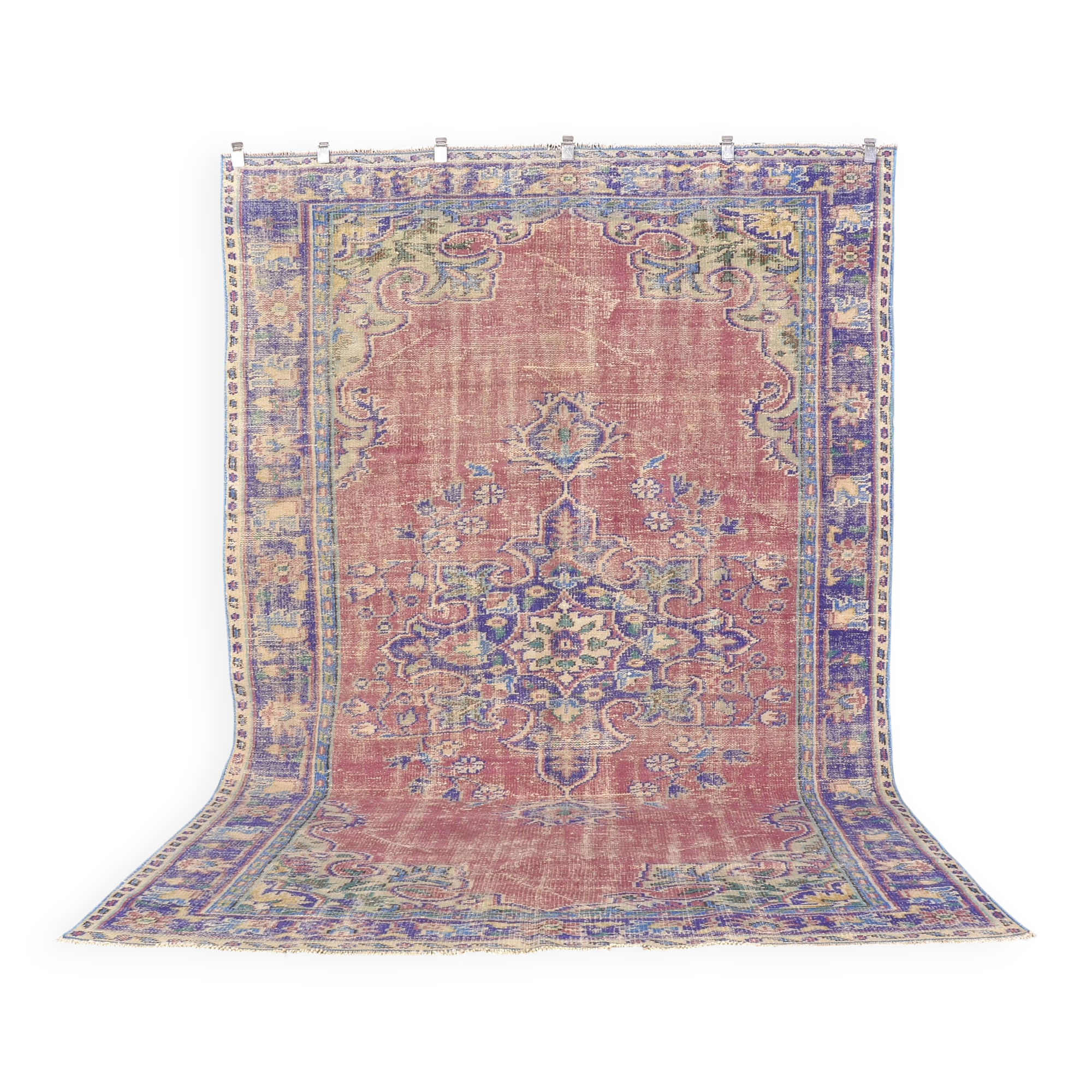 Vintage Oushak Wool Rug sku2303