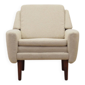 Cream armchair, Danish design, 1970s, production: Denmark