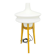 Mid Century Sculptural Floor Lamp with Glass Shade, 1970s
