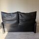 Maralunga leather canapés by Vico Magistretti for Cassina