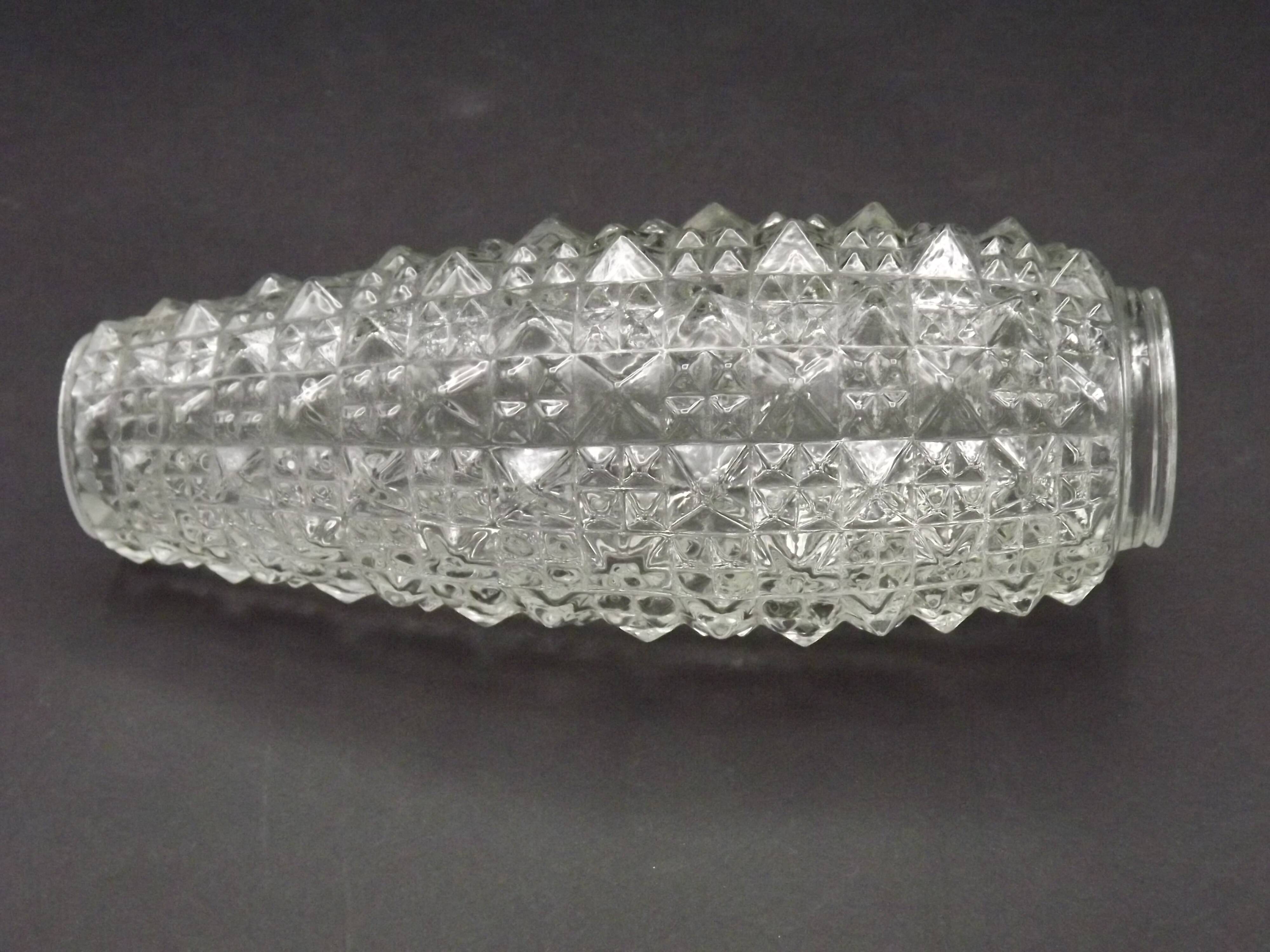 Pair of Vintage Cut Glass Retro Replacement Shades for Chandeliers/Wall Lights