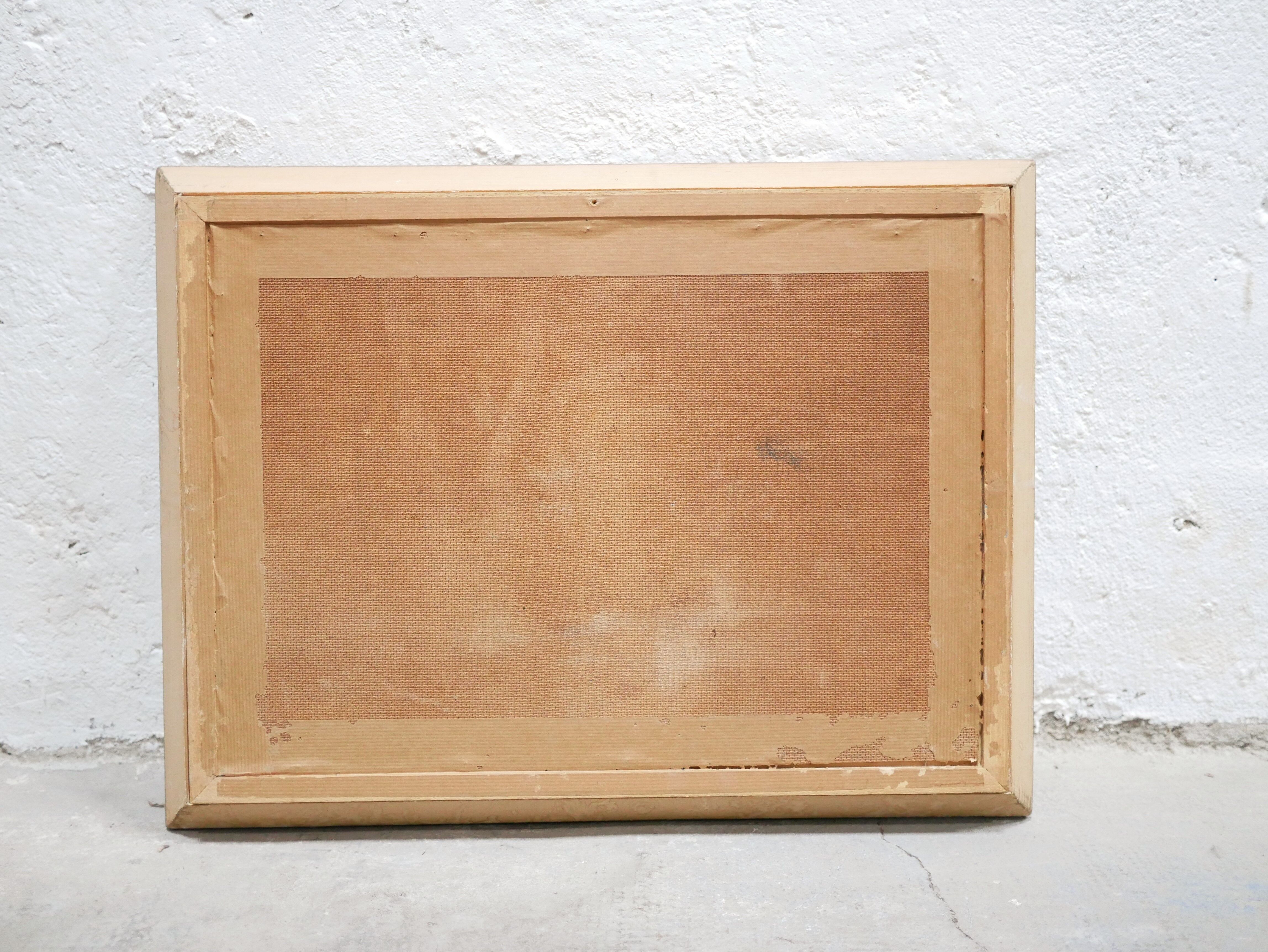 Old painting, still life, oil on panel