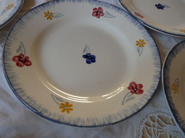 12 digoin dessert plates model Marie Lou