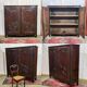 Louis XV style low cabinet in walnut, 19th century