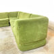 Vintage green velvet elemental sofa