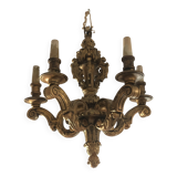 Lustre bois doré XIXème