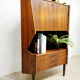 Midcentury design corner cabinet bar ‘rosewood delight’