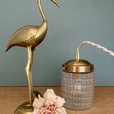 Baladeuse ou lampe à poser globe vintage en verre