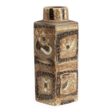Royal Copenhagen. Petit vase en faïence à décor ethnique. Vers 1970