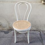 White lacquered wooden bistro chair