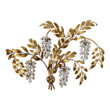 Grande applique murale Hollywood Regency en feuille de palmier par Hans Kögl