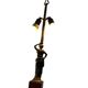 Lampe de table vintage Empire représentant une femme