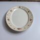 Vintage oval plate Salins model Simone beige with flowers