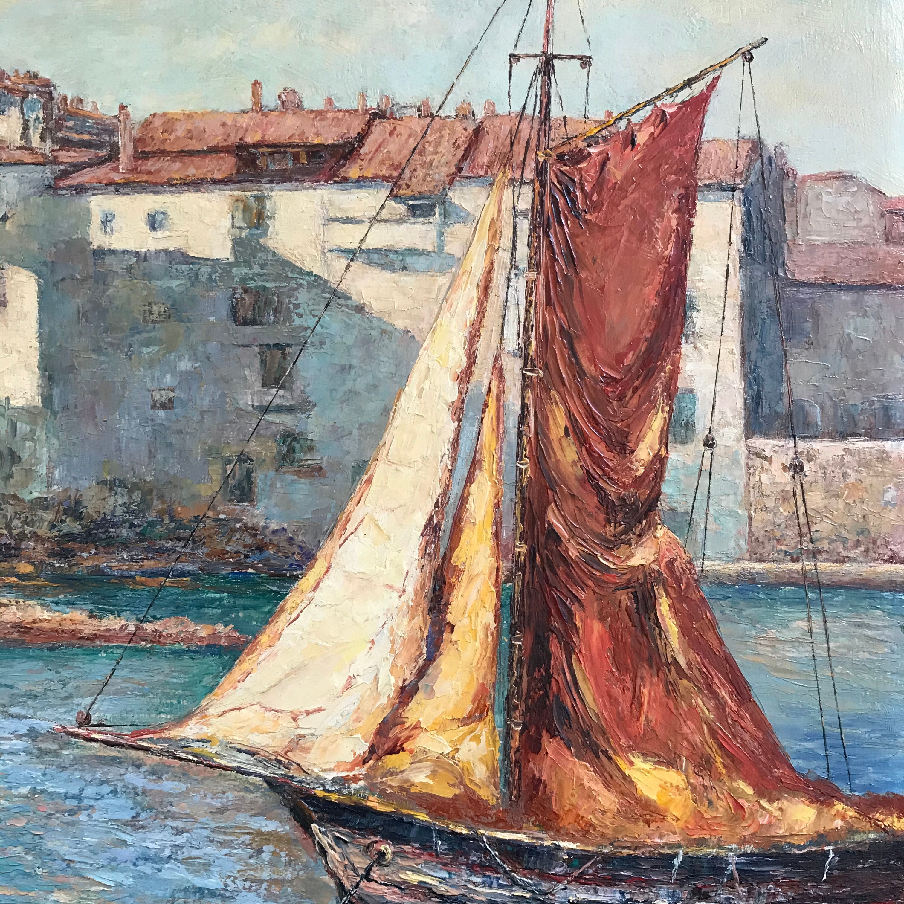 Southern Fishing Port Painting