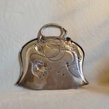 Silver metal shovel picks up crumbs WMF