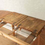 Table à manger extensible élégante par Ruscheweyh, années 1930, noyer