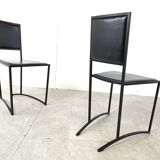 Vintage post modern dining chairs, set of 8