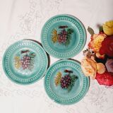 Set of 3 old slurry plates