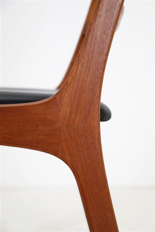 Set of 6 Korup Stolefabrik teak chairs in the style of Kai Kristiansen