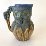 Flamed stoneware pitcher, 1900