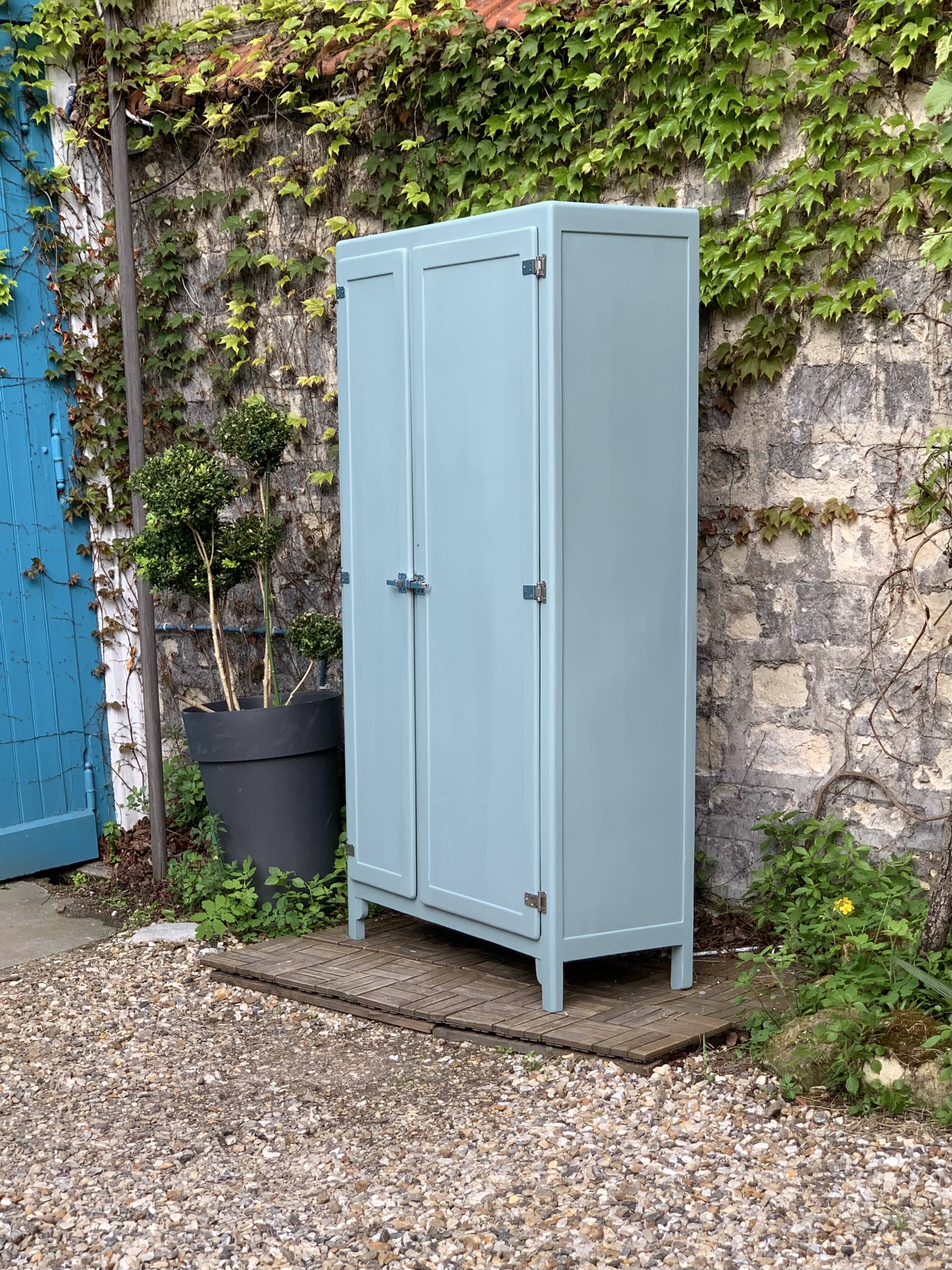 Mado 1940 blue/grey green kitchen cabinet buffet