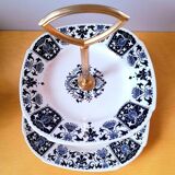 Serviteur à apéritifs, gâteaux en porcelaine de Gien Ibis