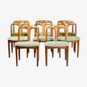 Ensemble de 8 chaises à manger en teck 'Juliane' par Johannes Andersen