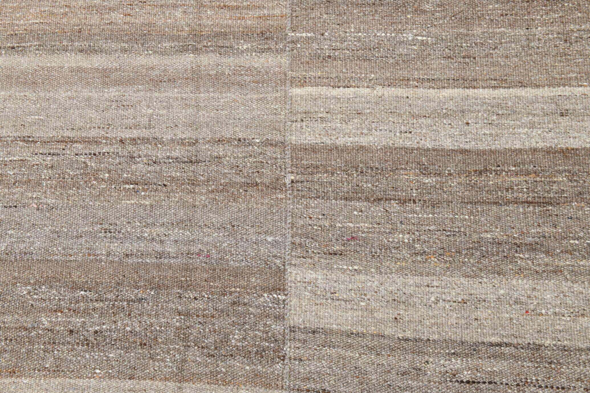 6x10 Salmon & Brown Contemporary Vintage Kilim Rug, 188x304Cm SK 33353