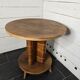 vintage marquetry pedestal table