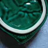 Green barbotine bottle coasters from Vallauris