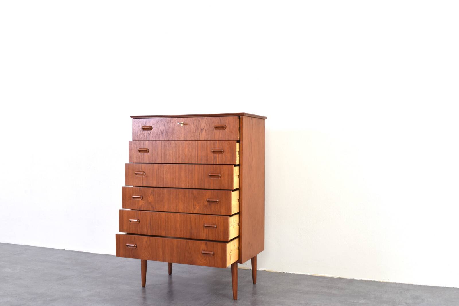Mid-Century Danish Teak Chest of Drawers, 1960s.