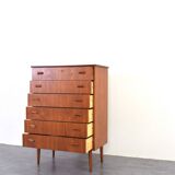 Mid-Century Danish Teak Chest of Drawers, 1960s.