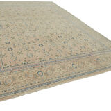 Hand-knotted persian antique 1970s 305 cm x 388 cm beige wool carpet