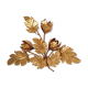 Wall light gold metal flower